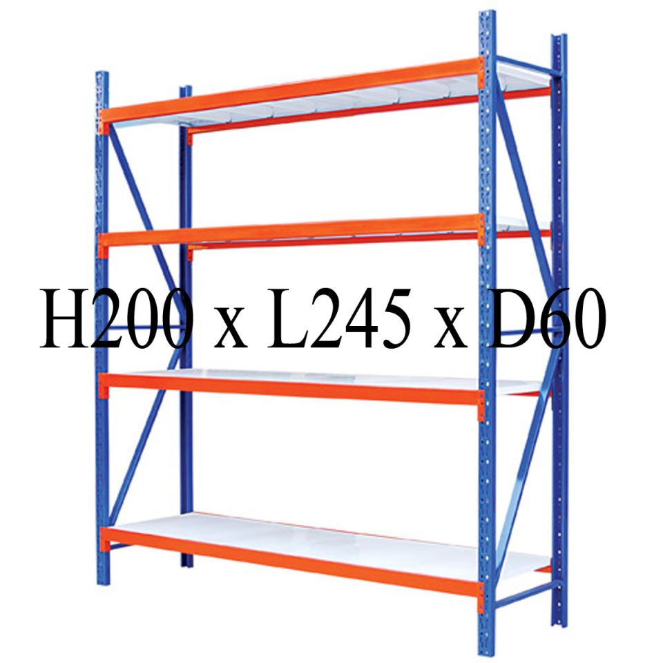 Warehouse Rack H200 × L245 × D60cm