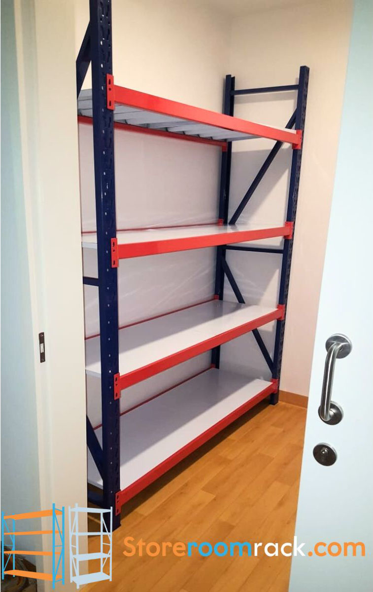 Office storeroom — Single bay, commercial racking installation in Singapore